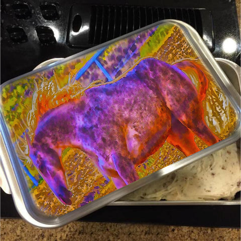 Colors in Sync Cake Pan with Lid