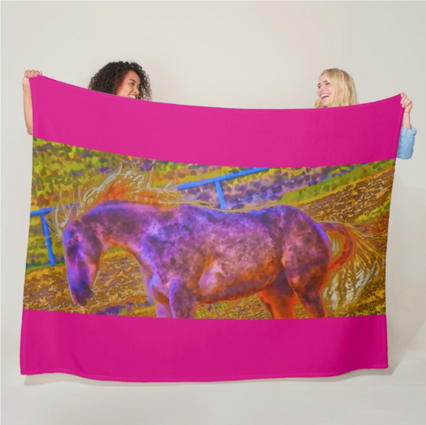 Colors in Sync Fleece Blanket