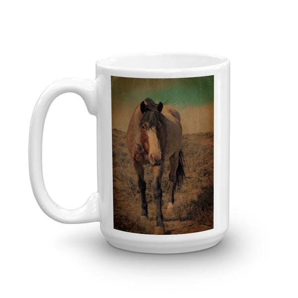 Red Roan and Sage Brush Mug