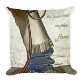 Wyoming Fierce Throw Pillow