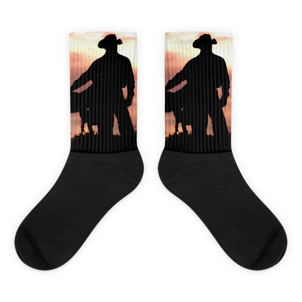 Leaving Wickenburg - Black foot socks