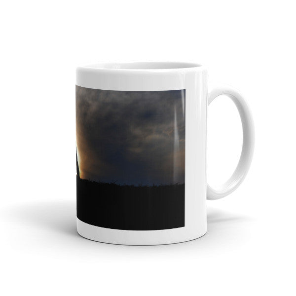 Bucking Hay at Sunrise Mug