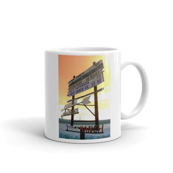 Wyoming Ranch Directions Mug